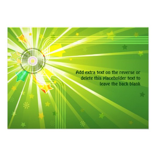 Disco Lights 70s Party Announcements