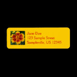 Disco Marigold Return Address Label