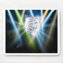Disco mirror ball background mouse mats