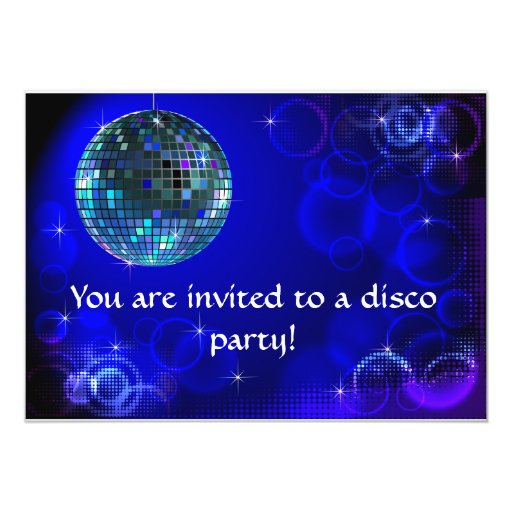 Disco party invitation Zazzle