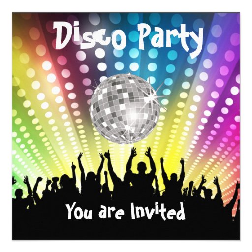 Disco Invitations Free