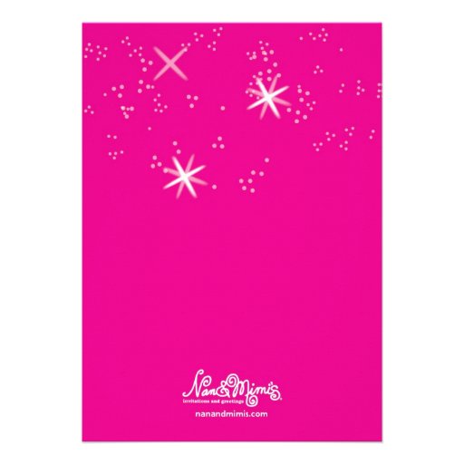 Disco Party Invitation with Hot Pink Background