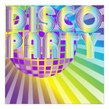 Disco Party Personalized Invite