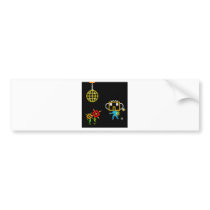 Disco Robo Bumper Sticker