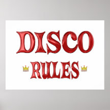 Disco Rules Posters