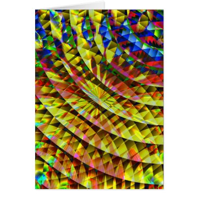 Disco Shine Psychedelic Card card