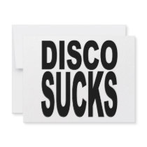Disco Sucks invitations