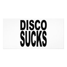 Disco Sucks Personalized Photo Card