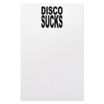 Disco Sucks stationery by MyShirtSucks Disco Sucks stationery