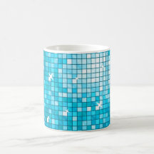 Disco Tiles Blue mug