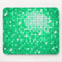 Disco Tiles Jade mousepad horizontal