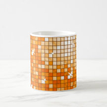 Disco Tiles Orange mug