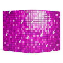 Disco Tiles Pink ring binder