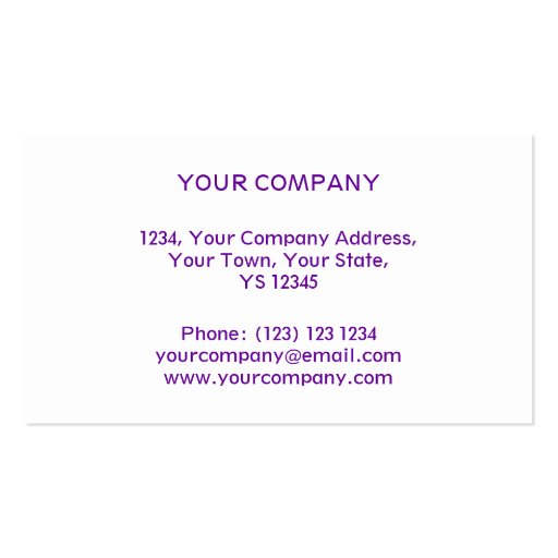 Disco Tiles Purple tile stripe white back Business Card Templates (back side)
