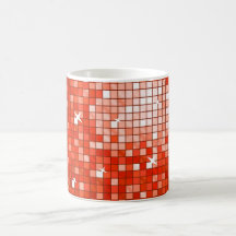 Disco Tiles Red mug
