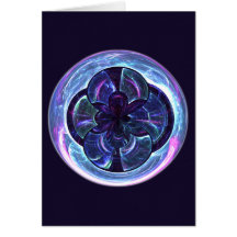 Disco Warp Mandala Artwork - Card