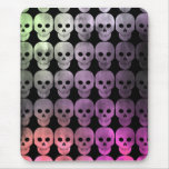 Discolored and grungy punk skulls version 2 mouse pad