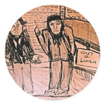 Discount Window Round Sticker