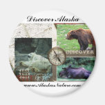 Discover Alaska Fridge Magnet