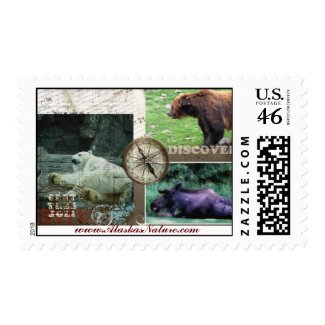 Discover Alaska Postage stamp