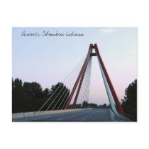 Discover Columbus Indiana Second St Bridge postcards