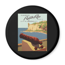 Discover Puerto Rico Refrigerator Magnet
