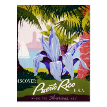 Discover Puerto Rico Postcard