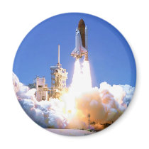 Discovery Shuttle Launch Fridge Magnet