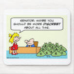 discreet senator money corruption mousepads