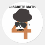 Discrete Math Round Stickers