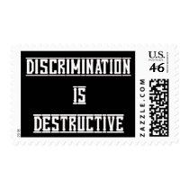 Discrimination Is Destructive Stamp stamps