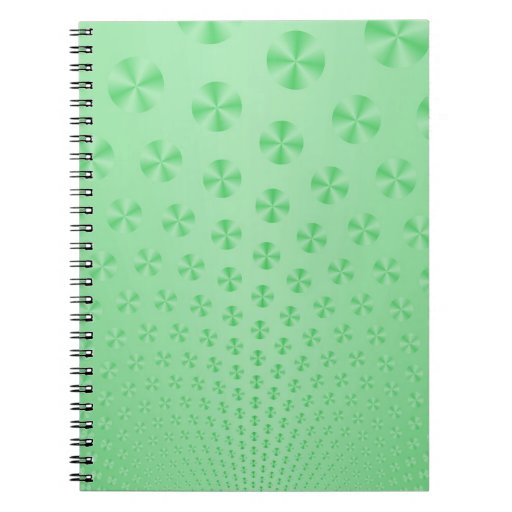Discs on Mint Green Notebook Zazzle