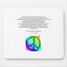 Discurso Mousepad de Obamas Tapete De Ratón