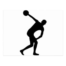 discus thrower post cards