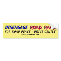 DisengageRoadRage bumper stickers