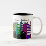 Diseño caprichoso de los gatos de la taza auxiliar