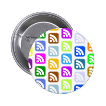 Diseño de los botones del multicolor del RSS Pins