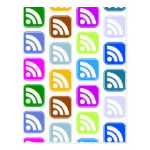 Diseño de los botones del multicolor del RSS Postal