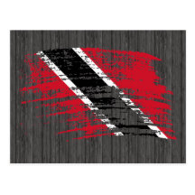 Diseño de Trinidad y Tobago fresco de la bandera Tarjeta Postal