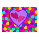 Diseño del corazón tarjetas