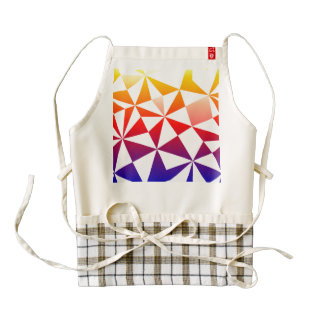 Diseño del triángulo del arco iris delantal zazzle HEART
