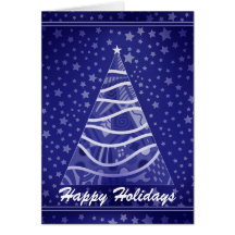 Diseño festivo hermoso del árbol de navidad tarjeta