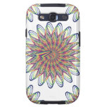 Diseño floral espiral del arco iris - fondo blanco