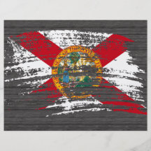 Diseño Floridian fresco de la bandera Tarjetón