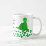 Diseño lindo del profesor del dinosaurio tazas de café