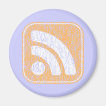 Diseño resistido botón del icono del RSS Imanes Para Frigoríficos