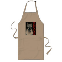 Diseño urbano del perro del Schnauzer Delantales