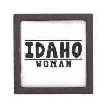 Diseños de la mujer de Idaho Cajas De Recuerdo De Calidad