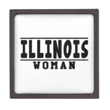 Diseños de la mujer de Illinois Caja De Regalo De Calidad