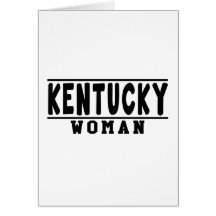 Diseños de la mujer de Kentucky Felicitaciones
